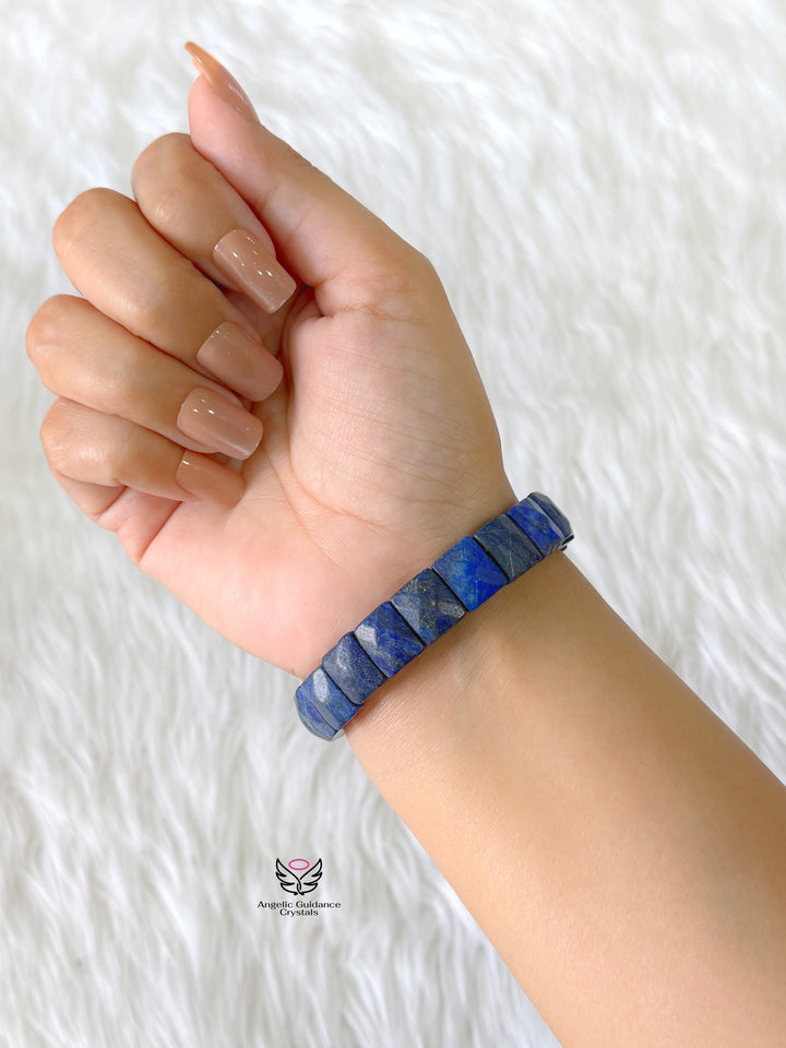 Lapis Lazuli Pyramid Bracelet