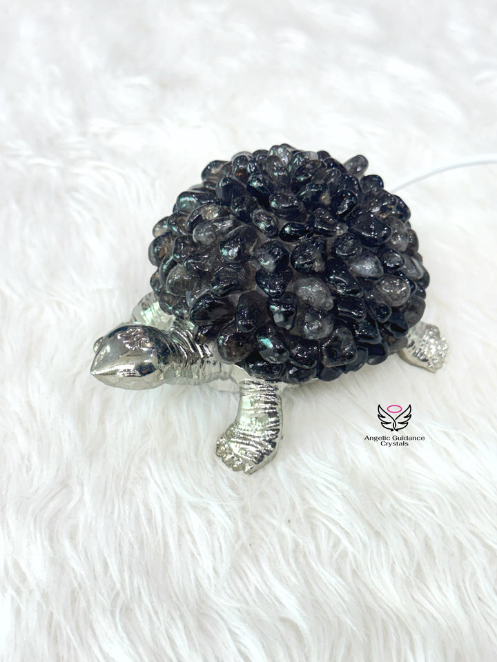 Smoky Quartz Tortoise Lamp