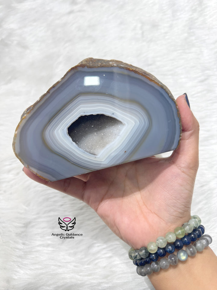 Agate Druzy Geode Freeform XL