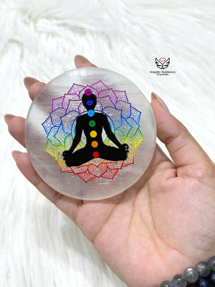 Seven Chakra Round Coaster Medium