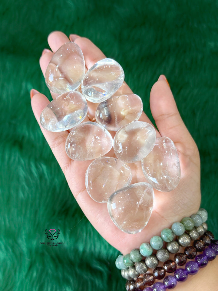 Clear Quartz Tumble Large AAA