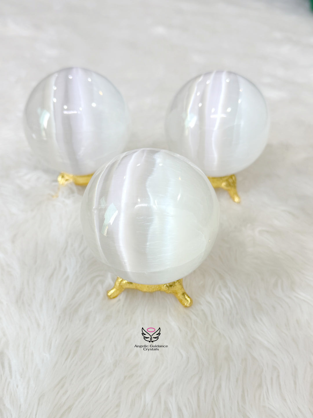 Selenite Sphere Large
