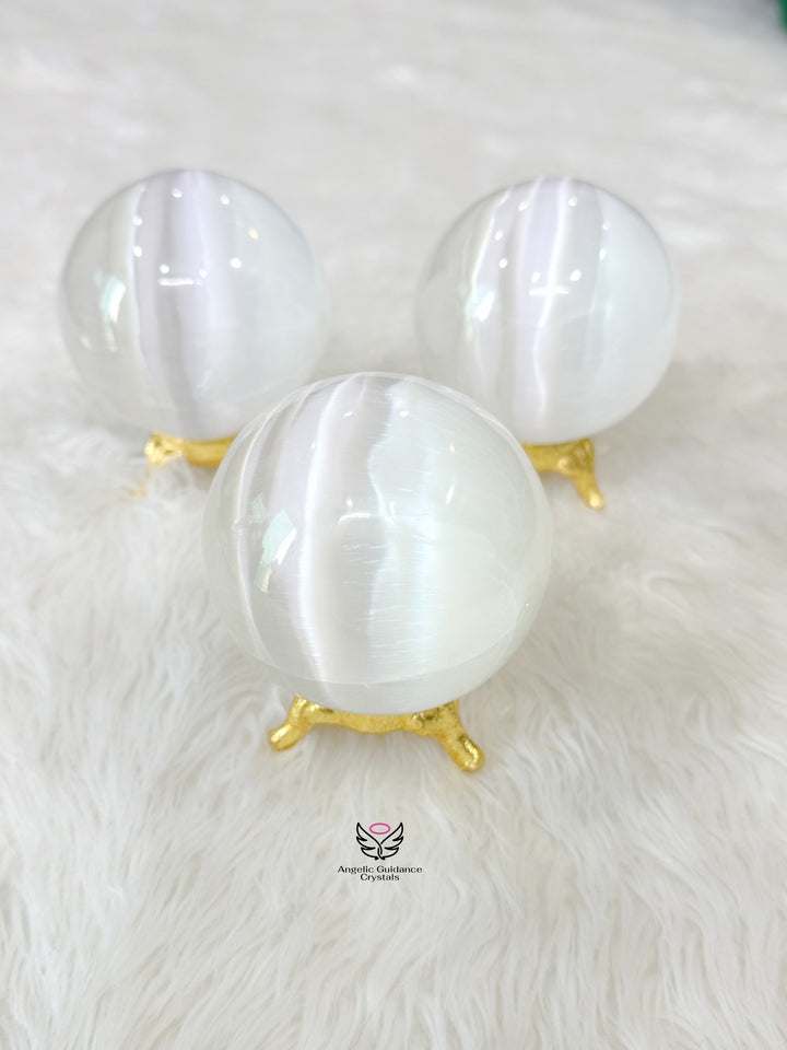 Selenite Sphere Large