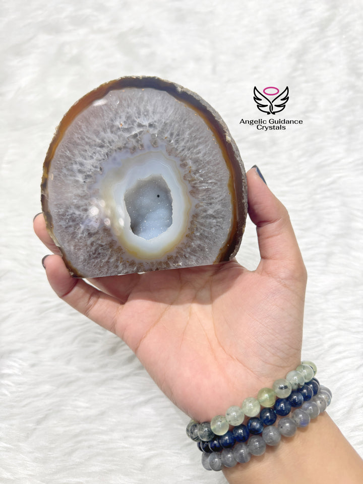 Agate Druzy Geode Freeform Medium / Large