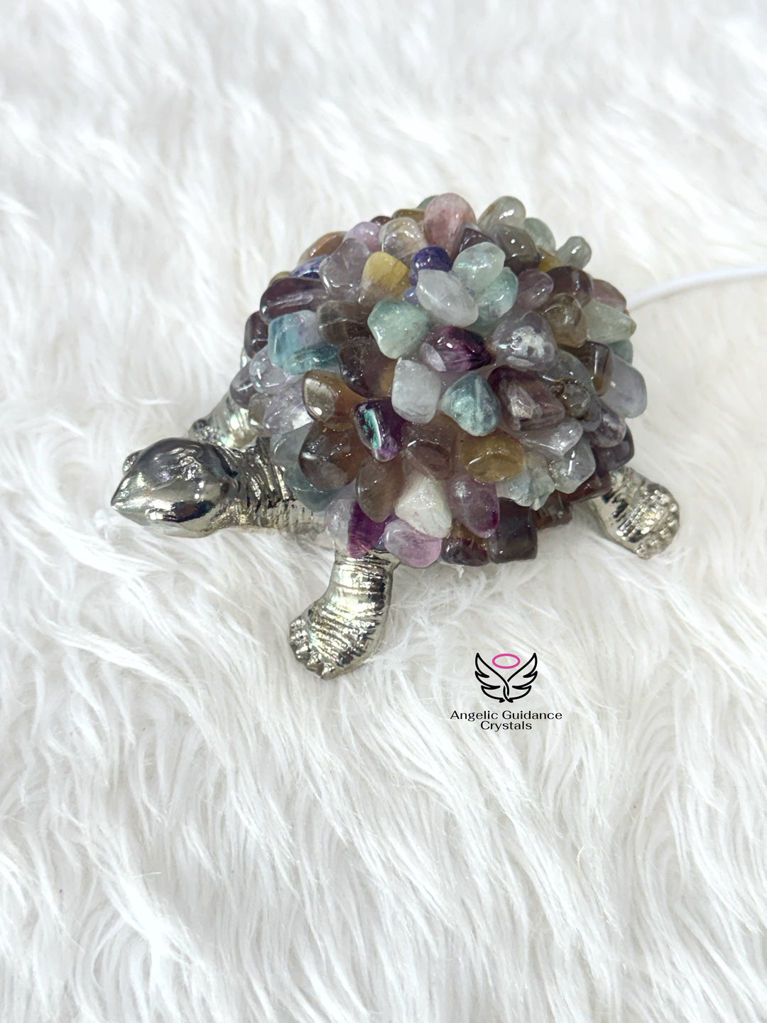 Rainbow Fluorite Tortoise Lamp 2