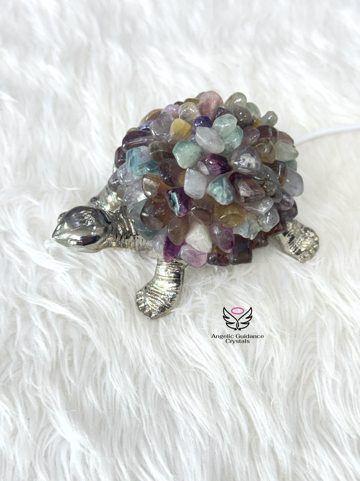 Rainbow Fluorite Tortoise Lamp 2