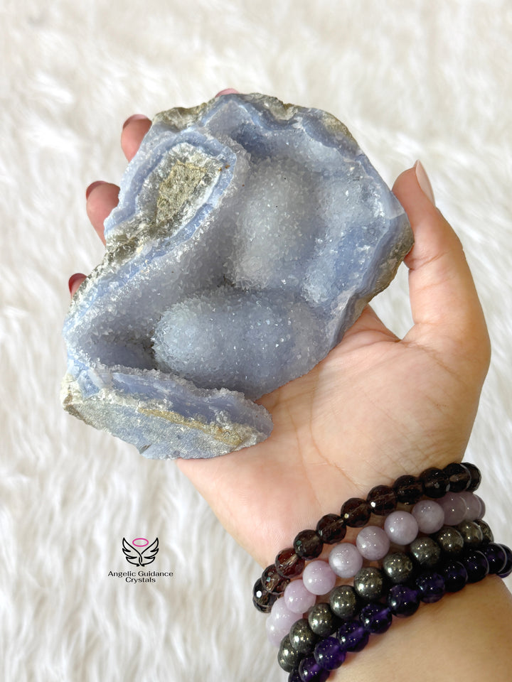 Blue Lace Agate Cluster Xl 3