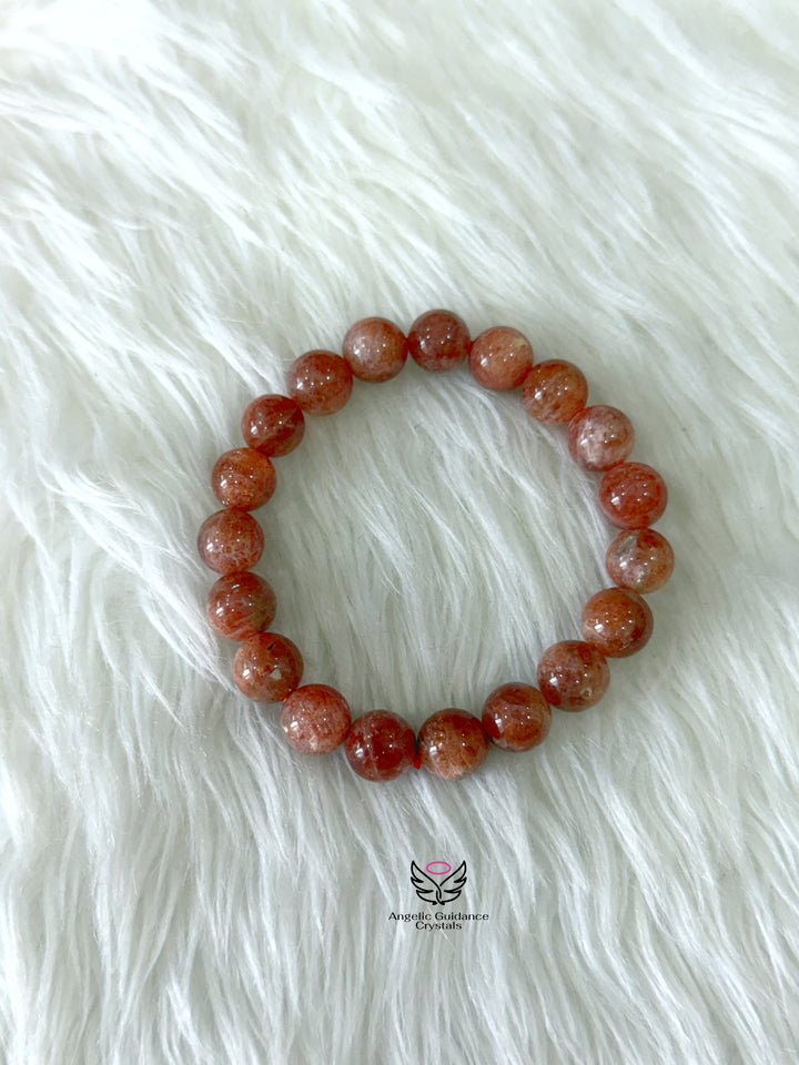 Sunstone Bracelet AAA 10mm