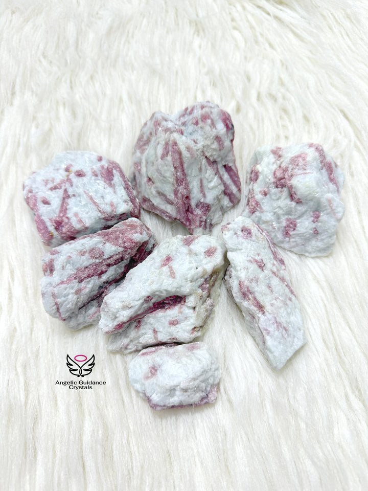 Pink Tourmaline Raw Stone