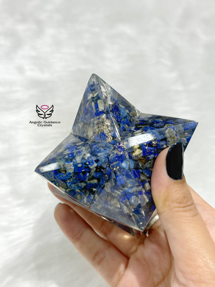 Lapis Lazuli Star Orgone Sphere