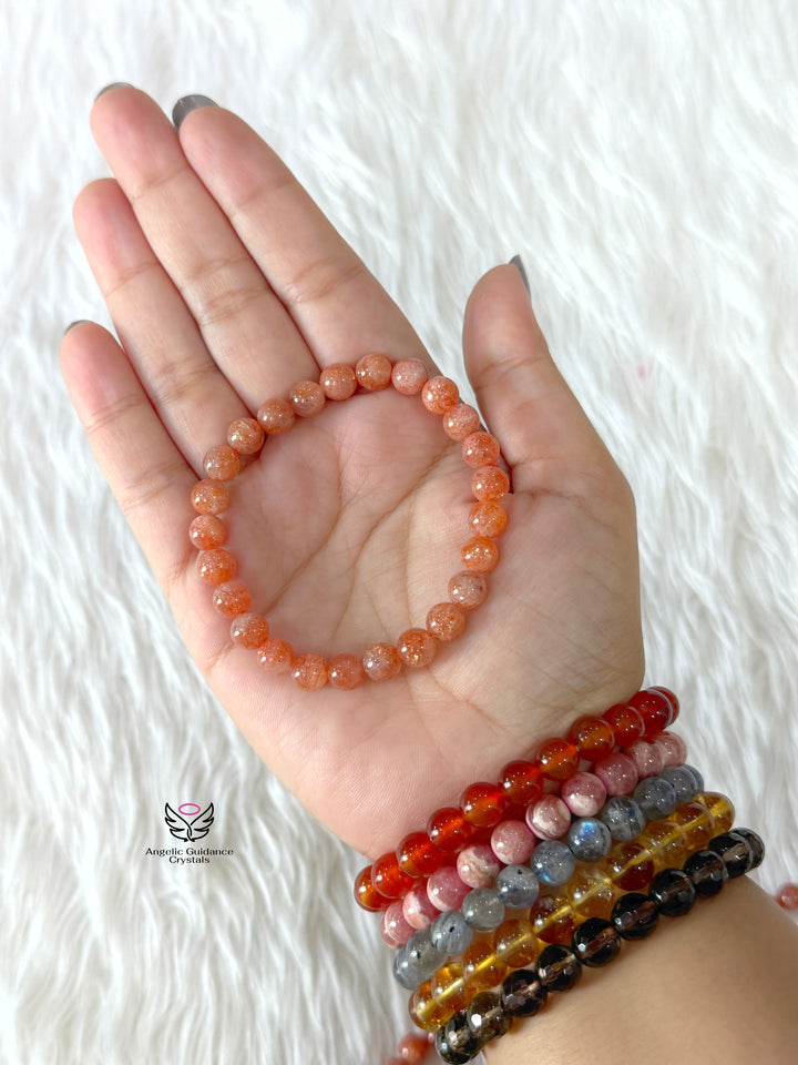 Sunstone Bracelet AAA 7mm