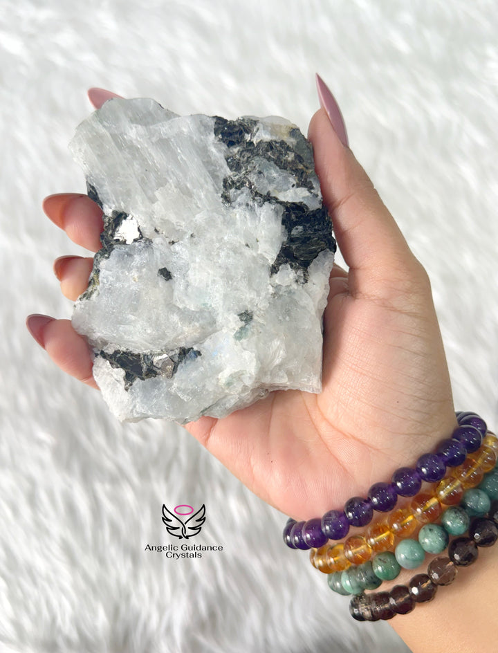 Rainbow Moonstone Raw stone Xlarge 1