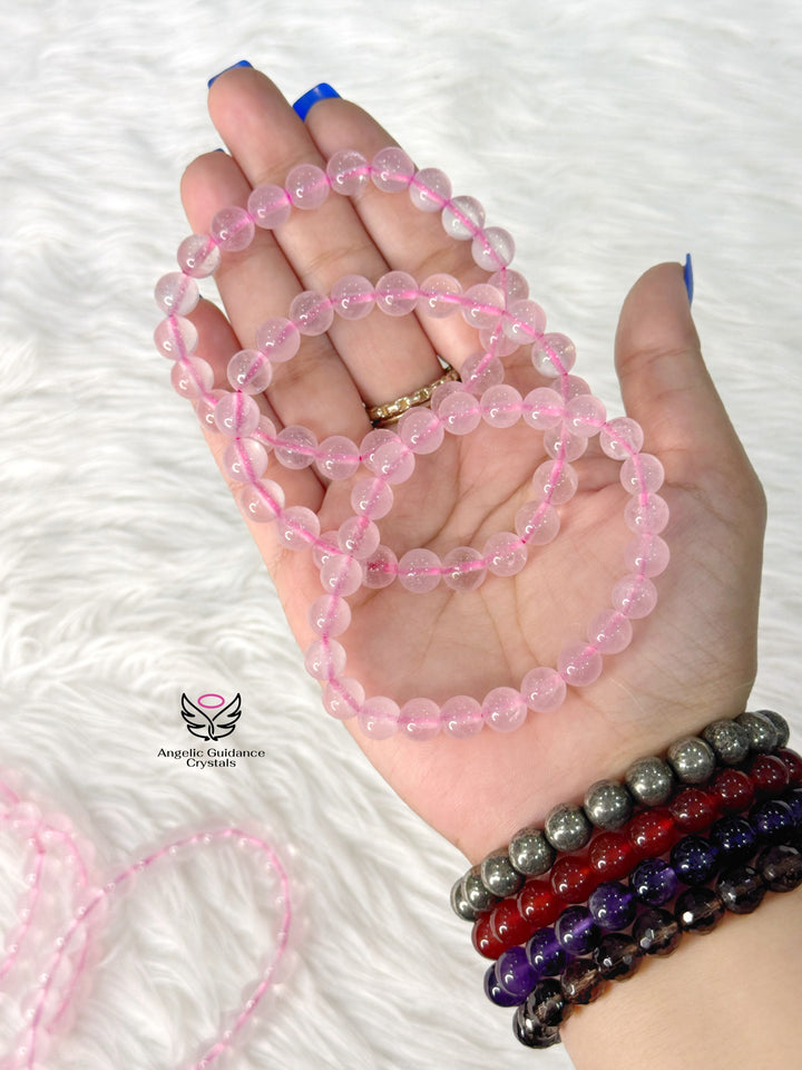 Rose Quartz Bracelet 8mm