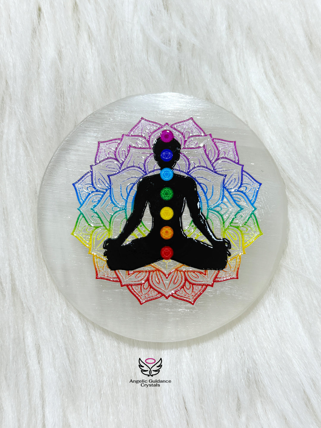 Seven Chakra Round Coaster Medium