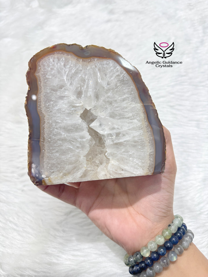 Agate Druzy Geode Freeform XL