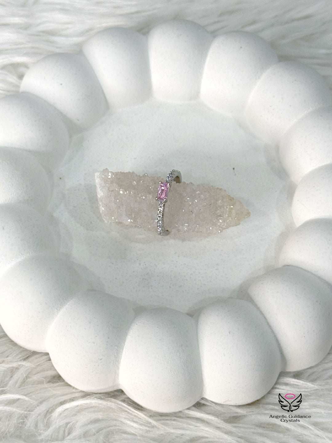 Rose Quartz Anti Tarnish Ring