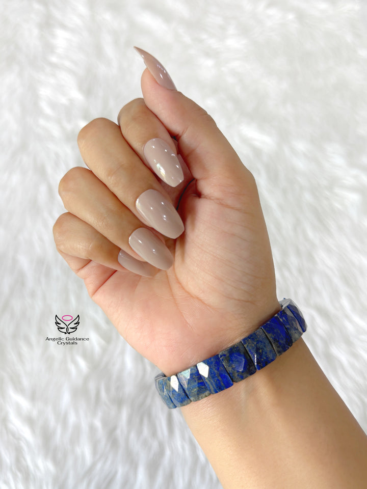 Lapis Lazuli Pyramid Bracelet