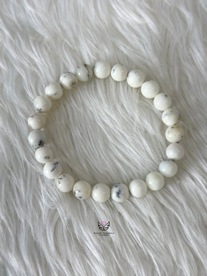 Dendritic Opal Bracelet 8mm