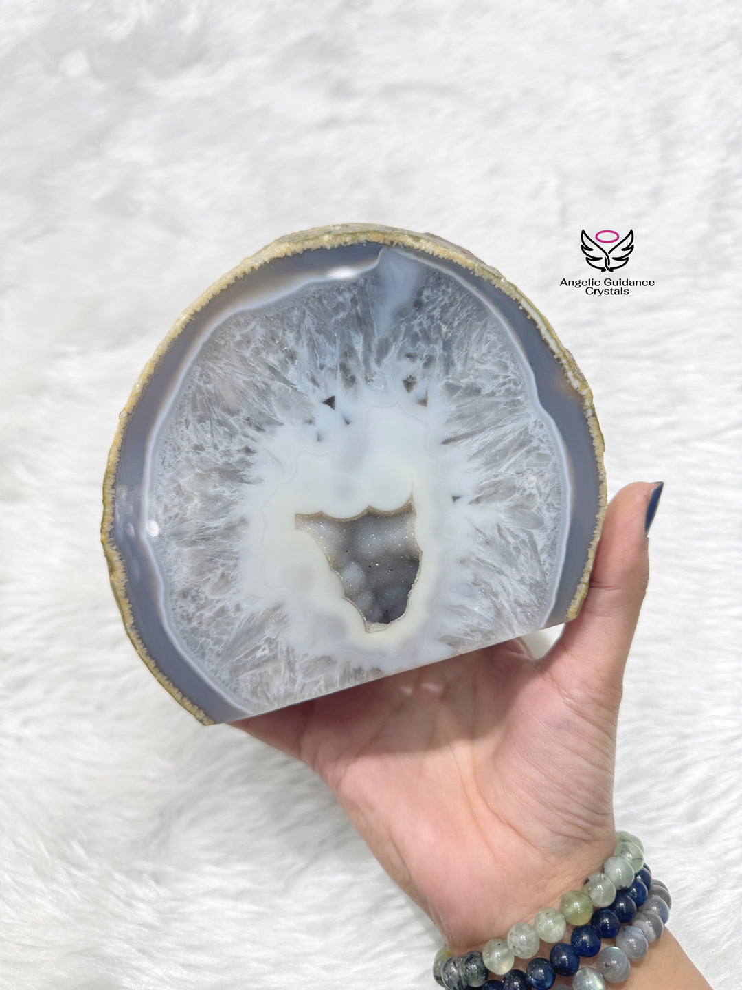 Agate Druzy Geode Freeform XL