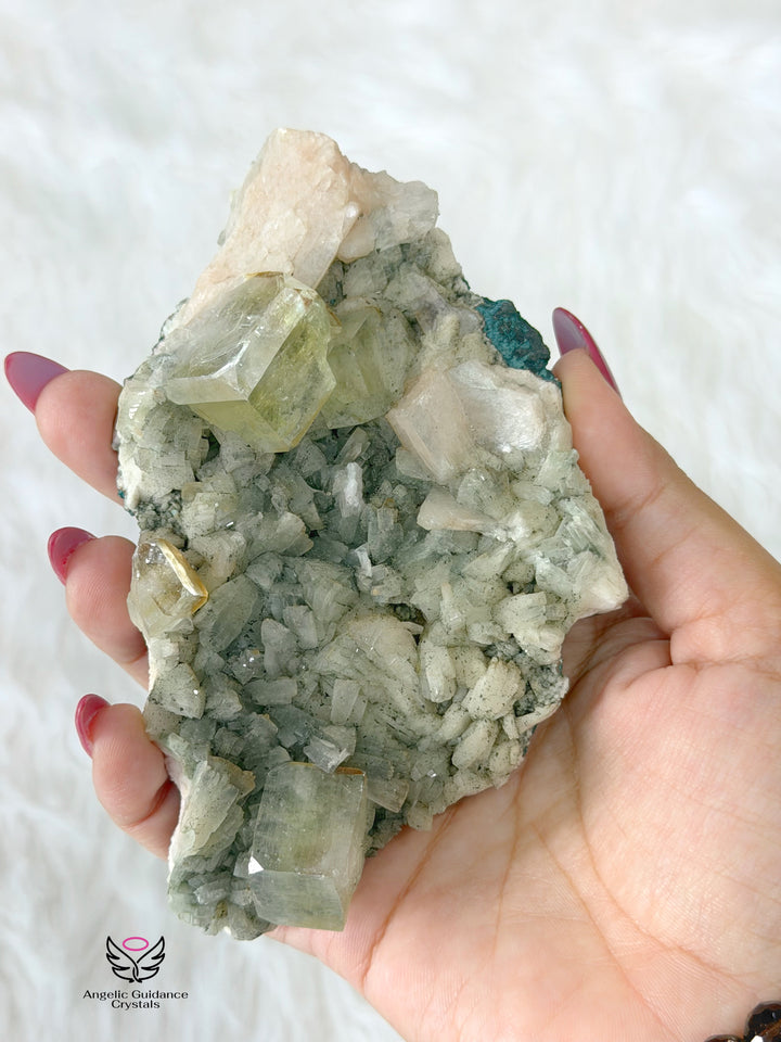 Green Apophyllite Cluster 