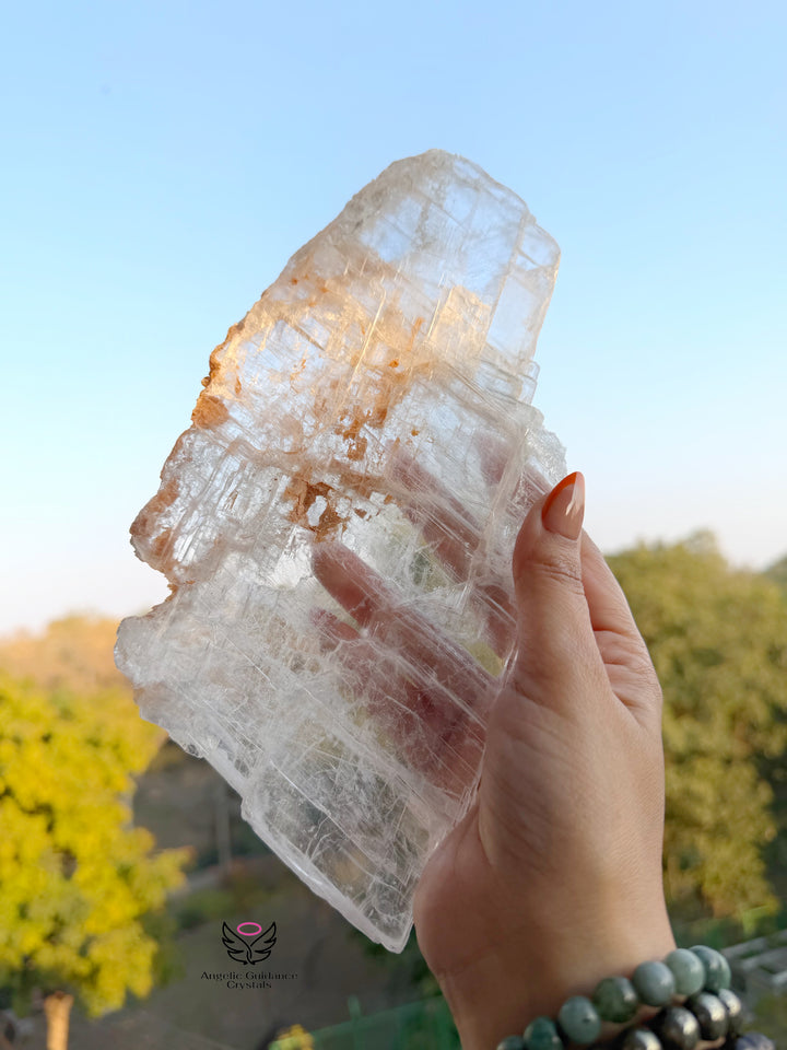 Selenite Transparent Raw Stone Xl 6
