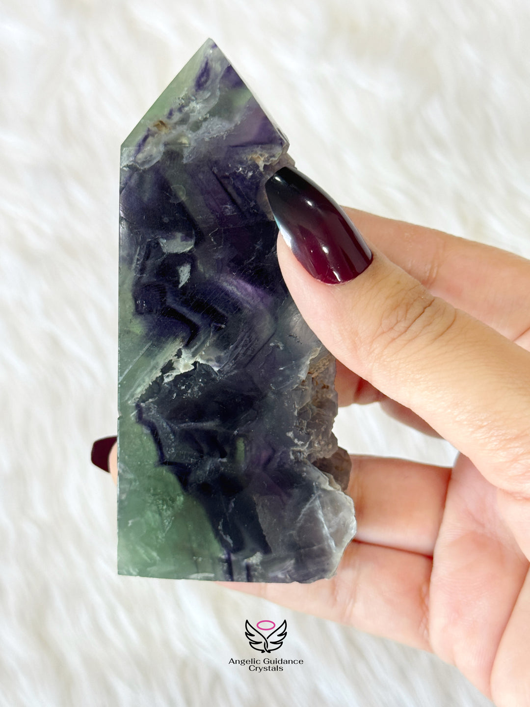 Rainbow Fluorite Raw Tower