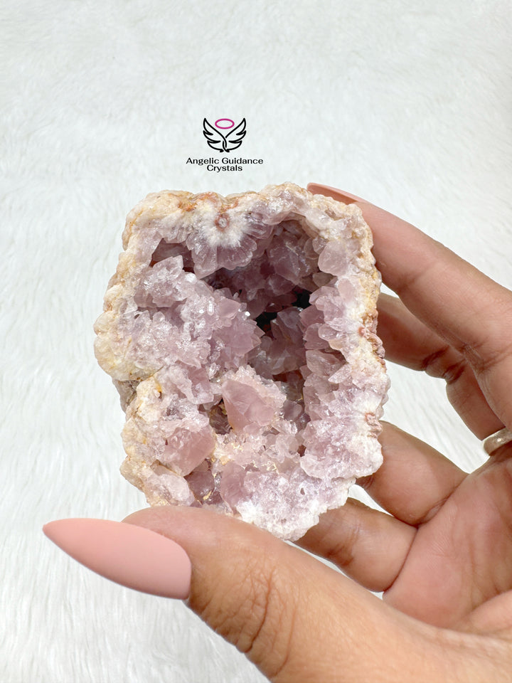 Pink Amethyst Cluster From Argentina