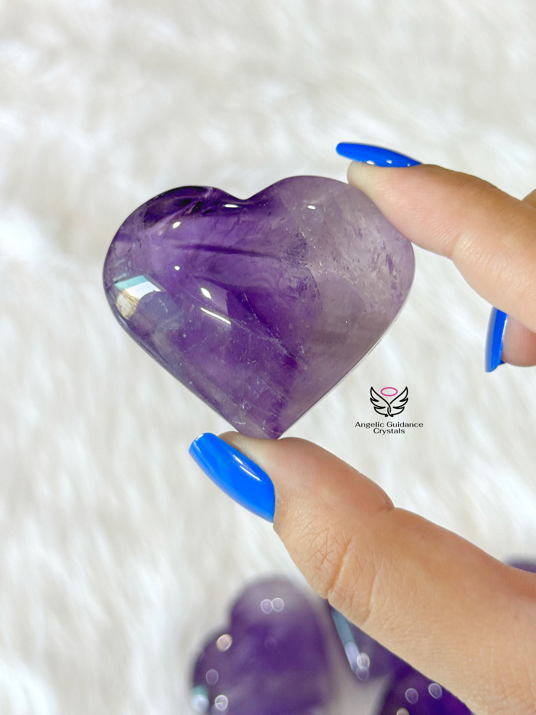 Amethyst Heart Medium