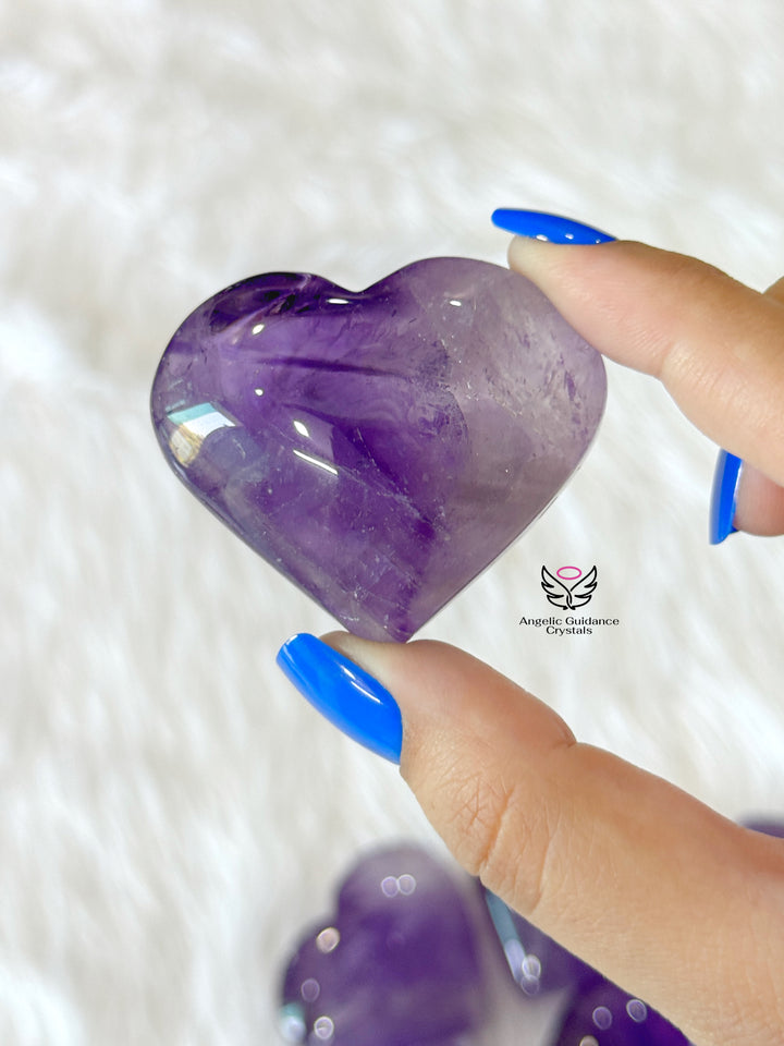 Amethyst Heart Medium