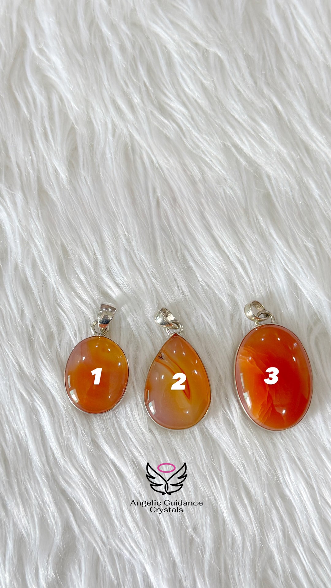 Carnelian Silver Pendant | Confidence And Good Health