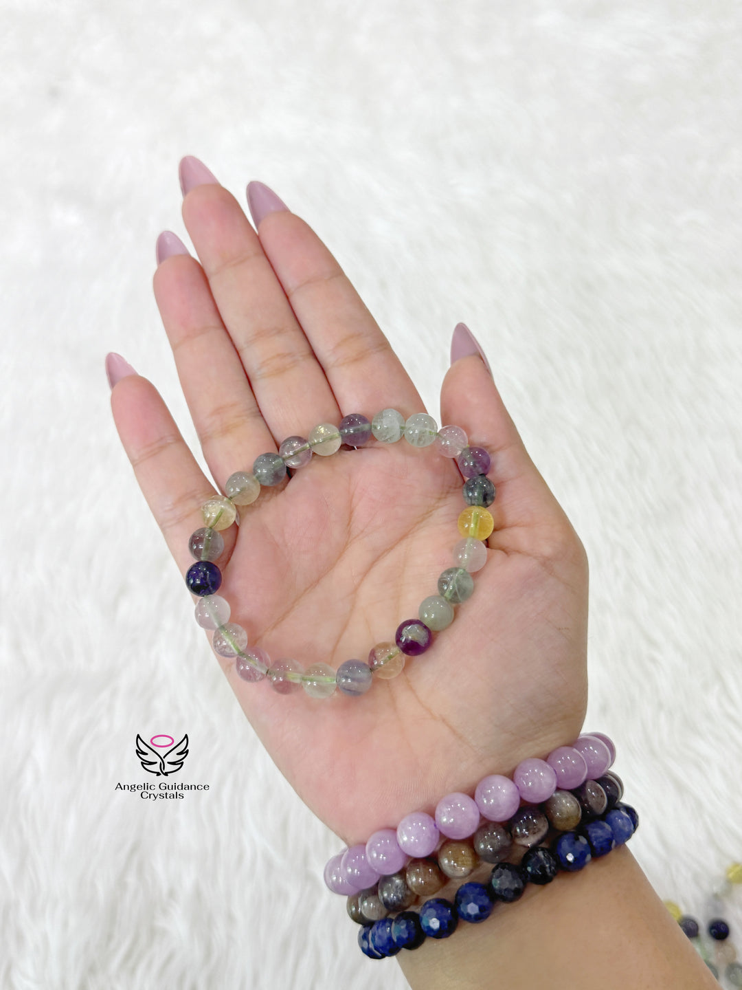 Multi Fluorite Bracelet 8mm