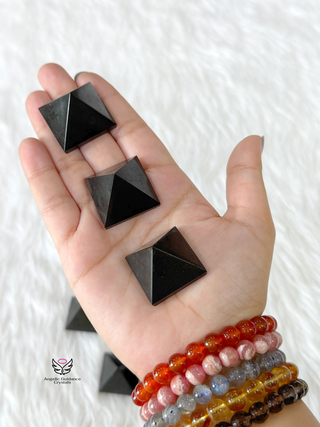 Black Tourmaline Pyramid Small