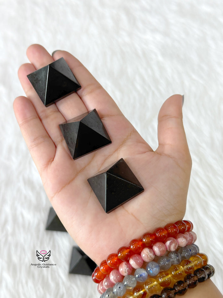 Black Tourmaline Pyramid Small