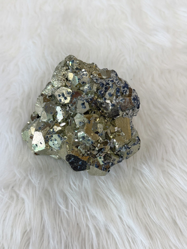 Pyrite Cubic Cluster With Sphalerite 17