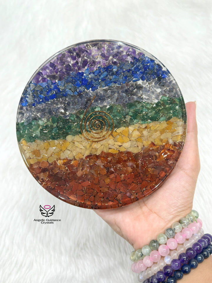 Seven Chakra Round Coaster