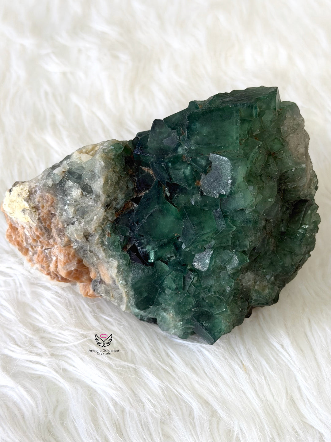 Green Fluorite Cubic Cluster 10