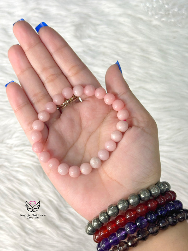 Pink Opal Bracelet 8mm