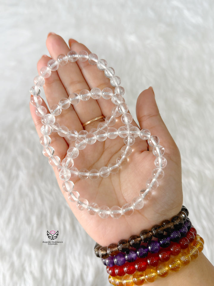 Clear Quartz Bracelet 8mm