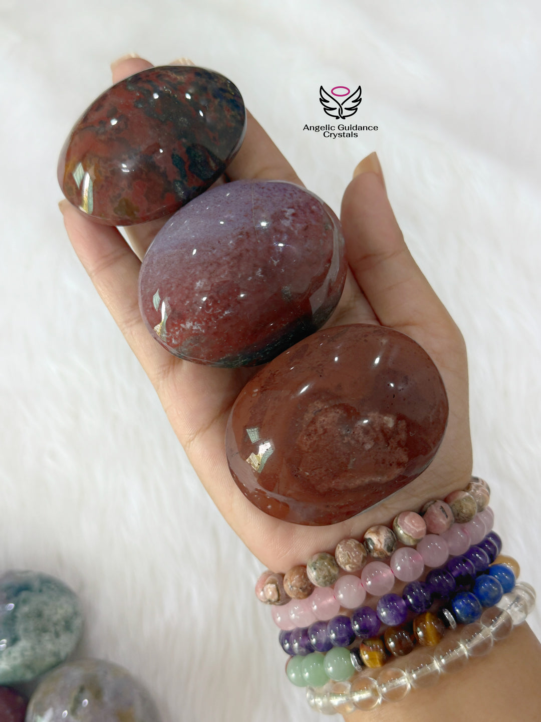 Ocean Jasper Palm Stone AAA