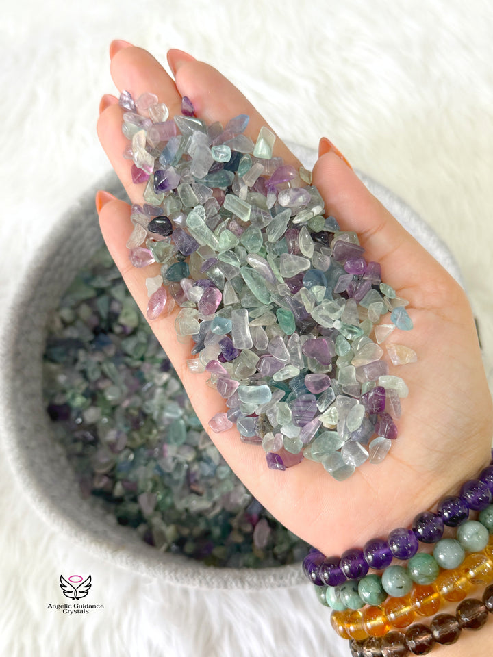 Rainbow Fluorite Chips
