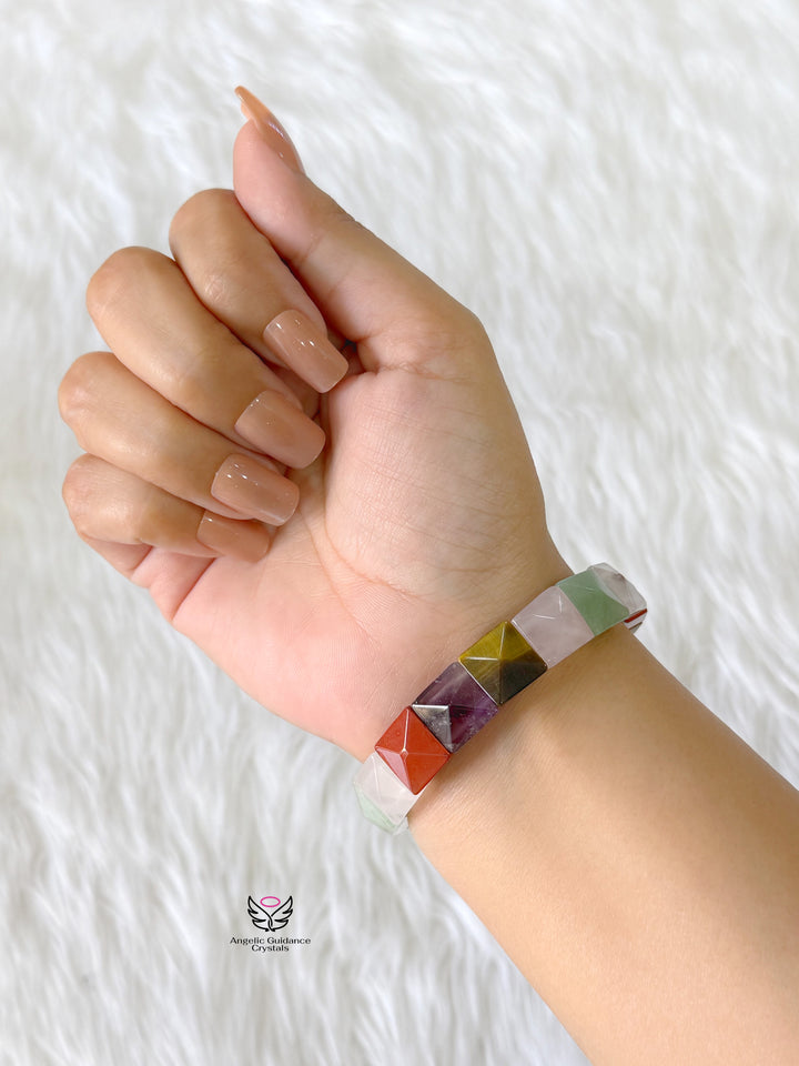 Divine Manifestation Pyramid Bracelet