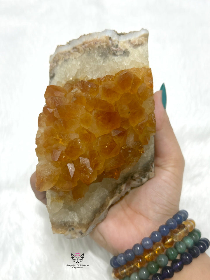 Citrine Cluster Xl Size 6