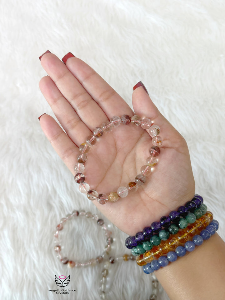 Rutilated Quartz 8mm Bracelet