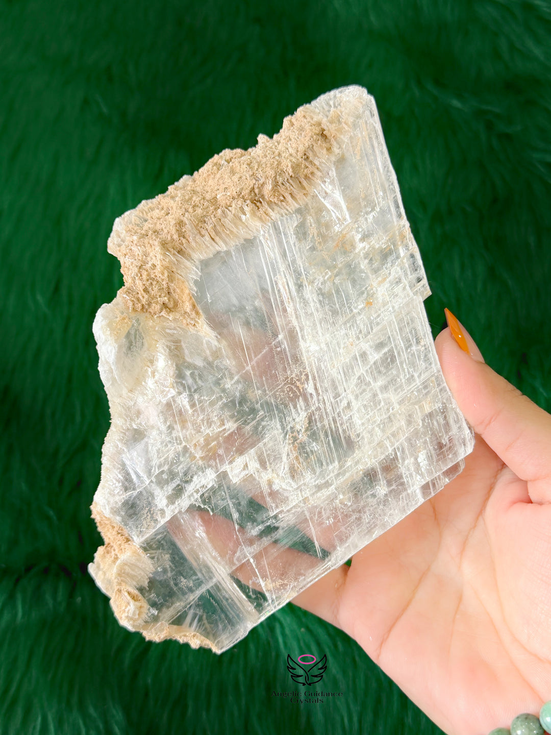 Selenite Transparent Raw Stone Large 2