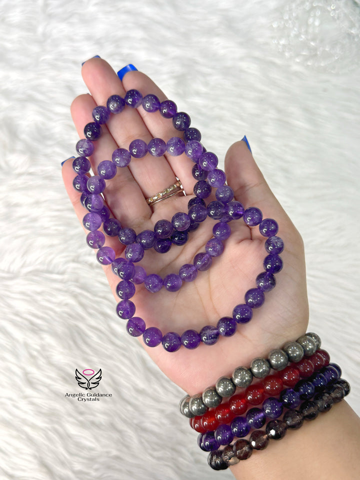 Amethyst Bracelet AA 8mm