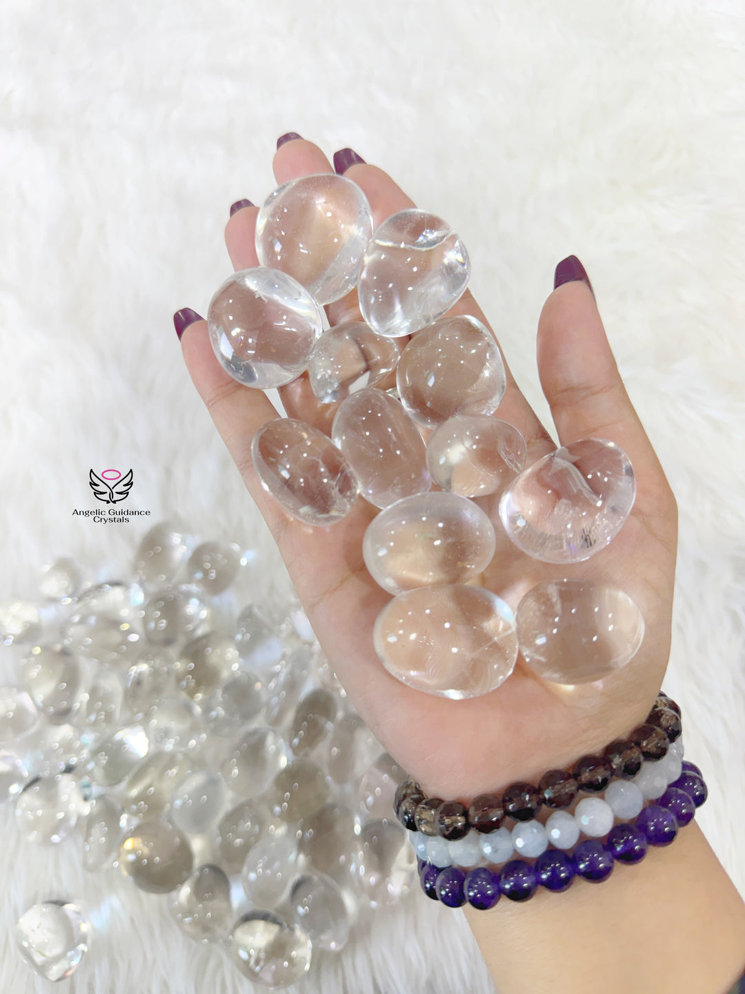Clear Quartz Tumble Large AAA