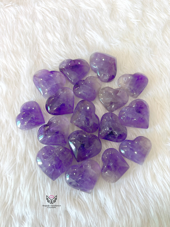 Amethyst Heart Medium