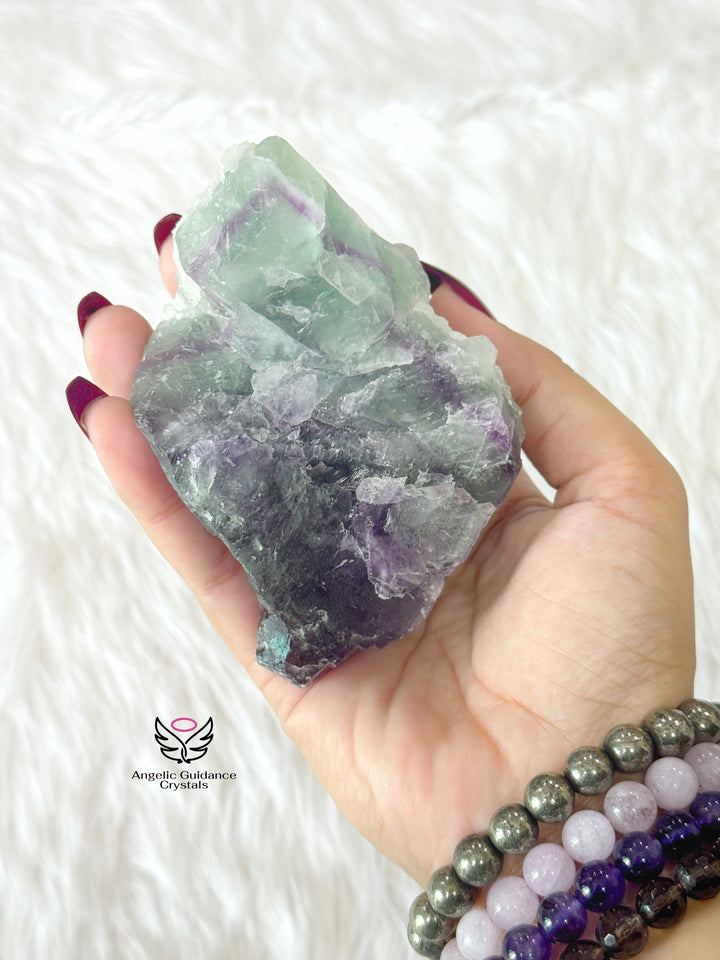 Rainbow Fluorite Raw Stone Large 1