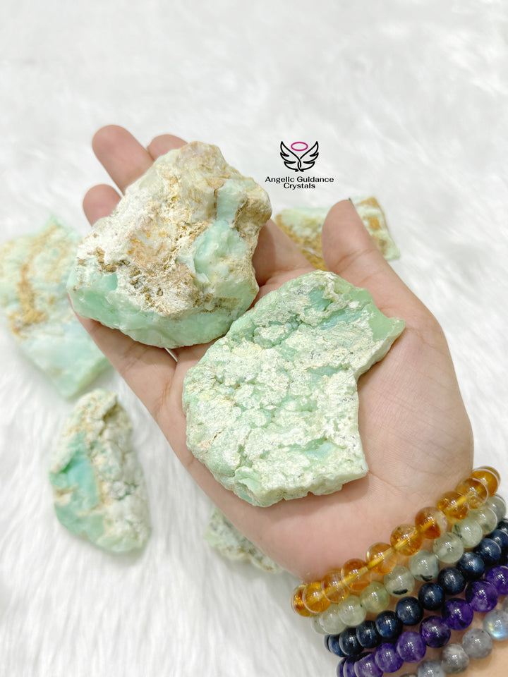 Chrysoprase Raw Stone Large