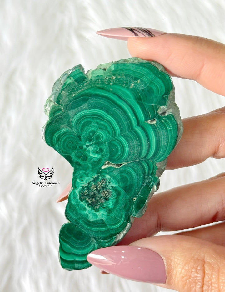 Malachite Raw Slice Small